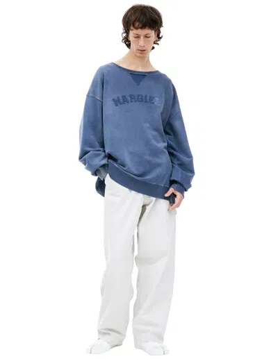 Maison Margiela Blue Logo Sweatshirt