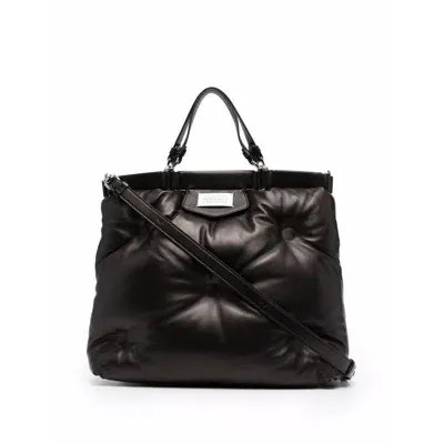 Maison Margiela Glam Slam Medium Shopper In Black