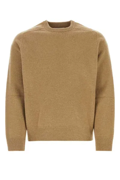 Maison Margiela Camel Wool Sweater In Brown