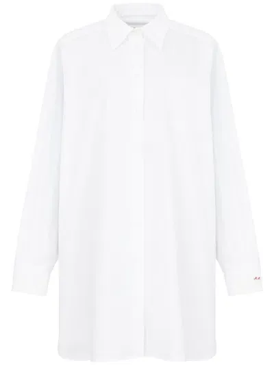 Maison Margiela Camicia Con Maniche A Spalla Bassa In White