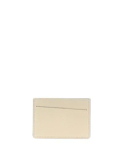 Maison Margiela Stitching Card Holder In Grey