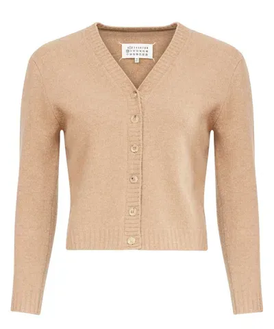 Maison Margiela Cardigan In Beige