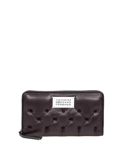 Maison Margiela Black Quilted Leather Wallet