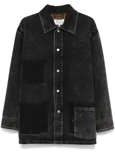 Maison Margiela Denim Jacket In Black