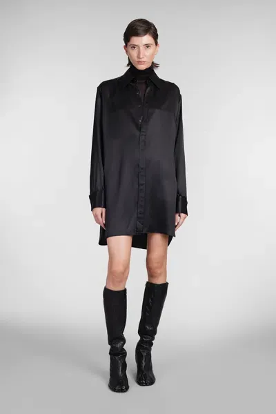 Maison Margiela Dress In Black Silk