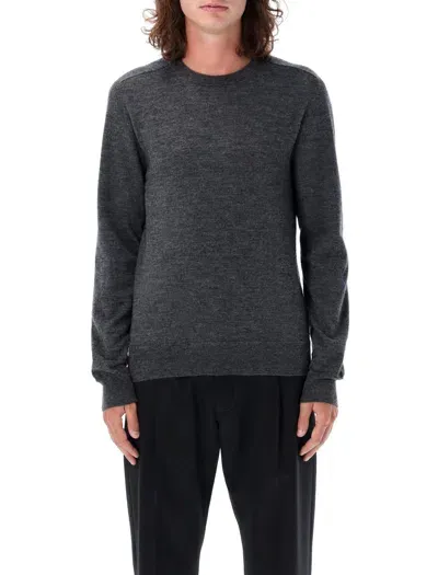 Maison Margiela Wool Crewneck Sweater In Grey