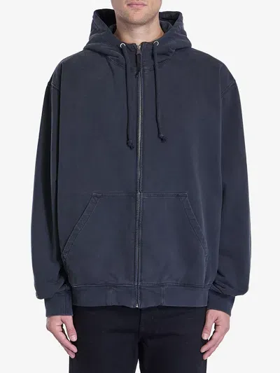 Maison Margiela Embroidered Logo Hoodie In Black