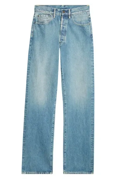 Maison Margiela Five-pocket Straight Leg Jeans In Medium Blue