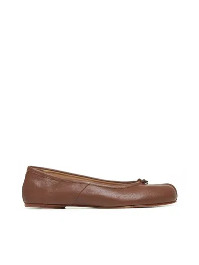 Maison Margiela Flat Shoes In Tobacco Brown