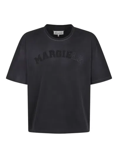 Maison Margiela Four Stitch Crewneck T In Black