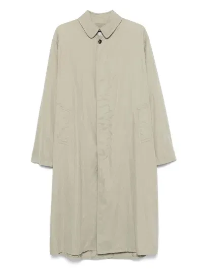 Maison Margiela Four-stitch Logo Trench Coat In Neutrals