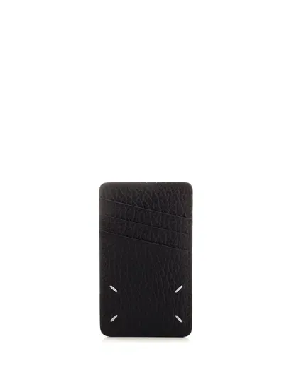 Maison Margiela Four Stitches Card Holder In Black