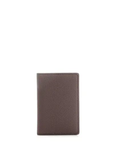 Maison Margiela Four Stitches Card Holder In Brown