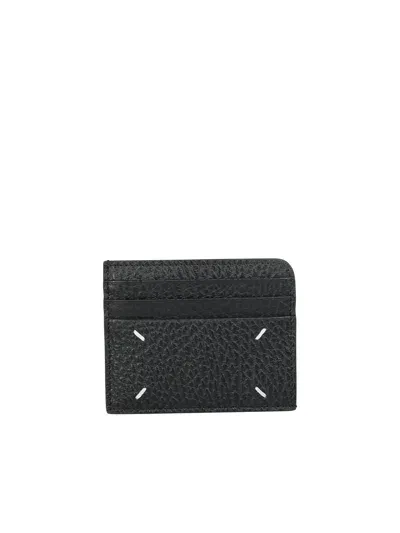 Maison Margiela Four Stitches Cardholder Wallet In Black