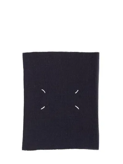 Maison Margiela Four Stitches Neck-warmer In 860m Dark Grey