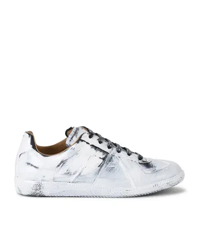 Maison Margiela Full Paint Replica Sneakers In White