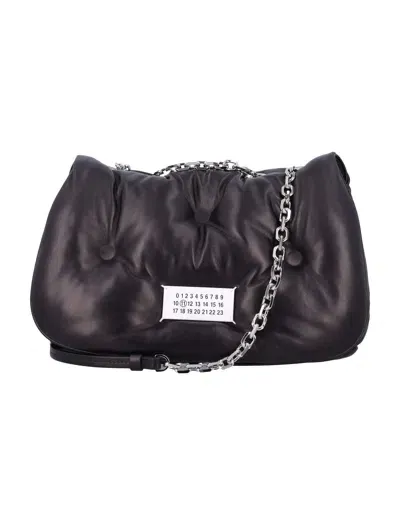 Maison Margiela Glam Slam Flap Medium Bag In Black