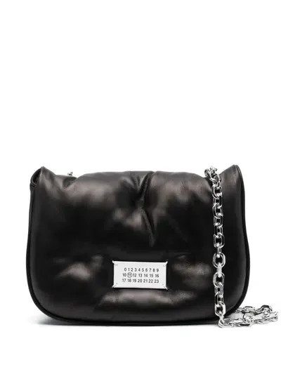 Maison Margiela Glam Slam Flap Small Bags In Black