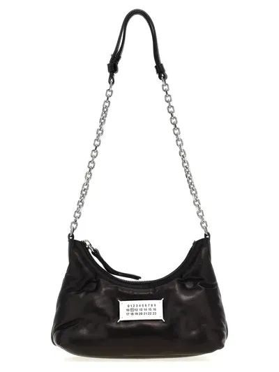 Maison Margiela Glam Slam Hobo Micro Shoulder Bag In Black