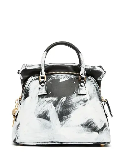 Maison Margiela Graphic Print Top Handle Bag In Multi