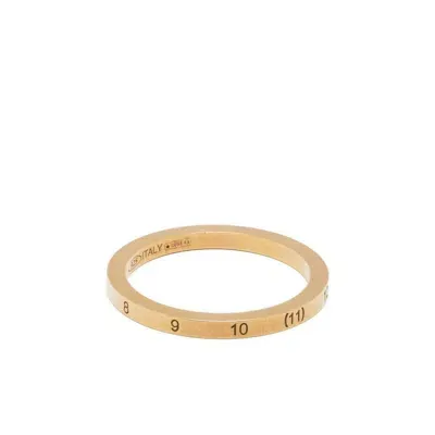 Maison Margiela Numerical Semi-polished Ring In Gold