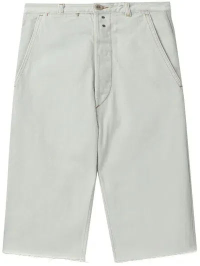 Maison Margiela Knee-length Denim Shorts In Grau