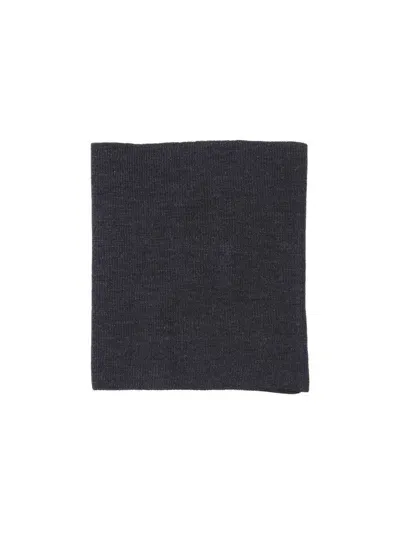 Maison Margiela Knitted Scarf In Grey