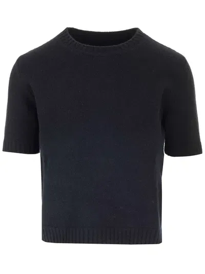 Maison Margiela Lambswool Sweater In Blue