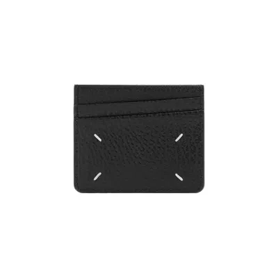 Maison Margiela Leather 6 Card Holder Smallleathergoods In Black