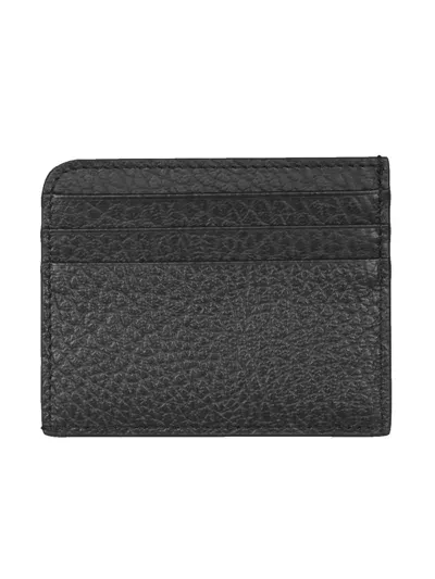 Maison Margiela Leather Card Holder In Black