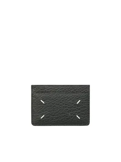 Maison Margiela Leather Card Holder In Black