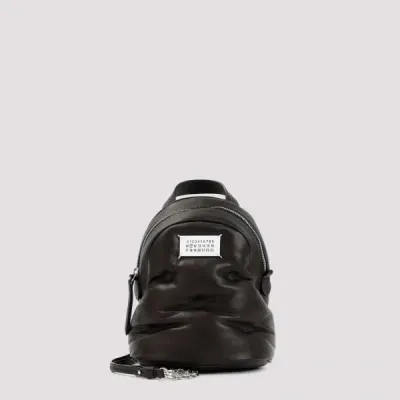 Maison Margiela Leather Glam Slam Backpack Unica In T8013 Black