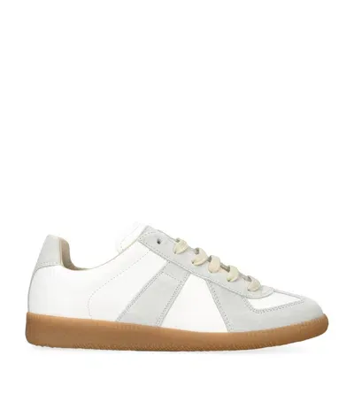 Maison Margiela Leather Replica Sneakers In White