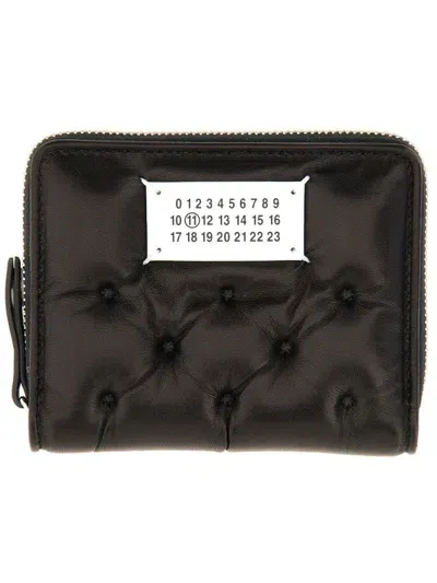 Maison Margiela Leather Wallet In Black