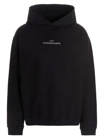 Maison Margiela ' Paris' Hoodie In Black