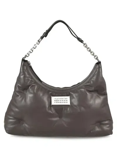 Maison Margiela Medium Glam Slam Shoulder Bag In Gray