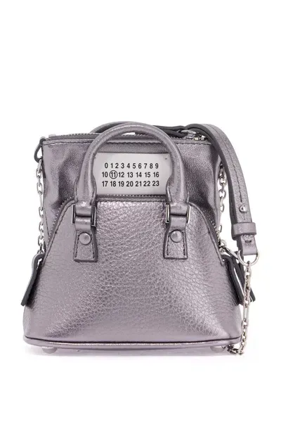 Maison Margiela Mini Baby 5ac Hand In Metallic Grey (metallic)