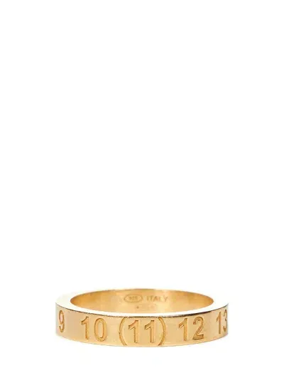 Maison Margiela Numeric Logo Ring In Gold