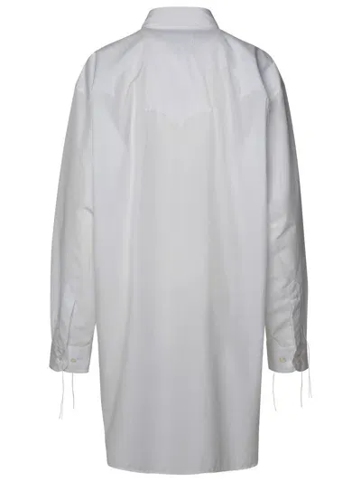 Maison Margiela Oversized Cotton Shirt In White