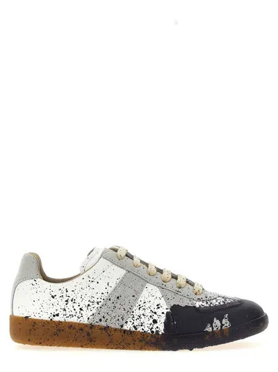 Maison Margiela Paint Replica Sneakers In White