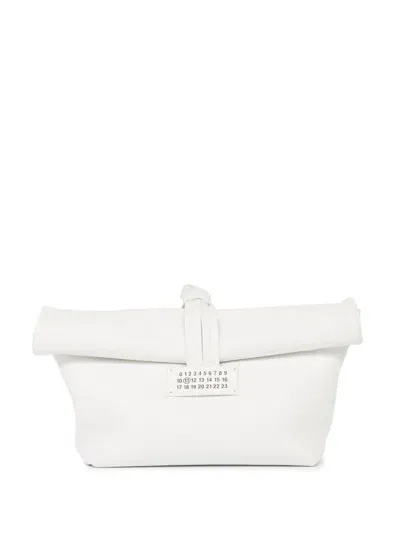 Maison Margiela Paper Foldover Clutch Bag In White