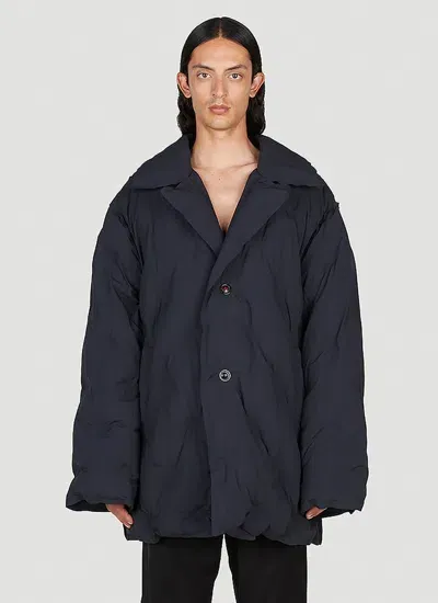 Maison Margiela Recycled Nylon Padded Jacket In Black