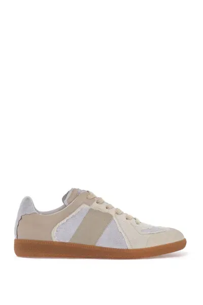 Maison Margiela Recicla Replica Inside Out Sneakers In Cream