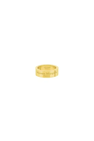 Maison Margiela Ring With Logo Design In Gold