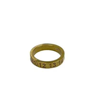 Maison Margiela Ring In Yellow Gold Plating Burattato