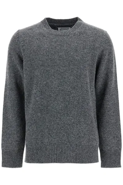 Maison Margiela Shetland Wool Pullover In Grey