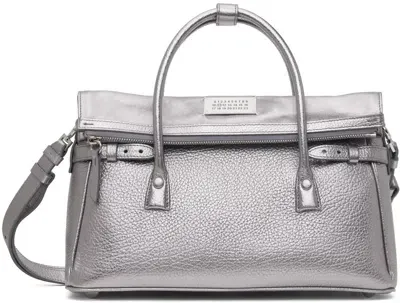 Maison Margiela Silver 5ac East West Bag In H3809 Metallic Grey