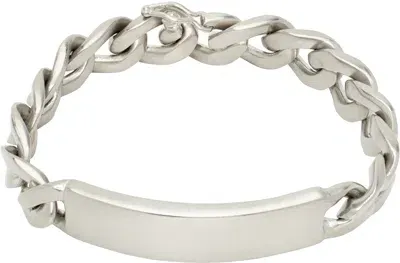 Maison Margiela Silver Chain Bracelet In 951 Silver