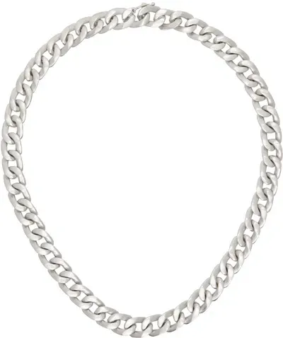 Maison Margiela Silver Chain Necklace In 951 Silver