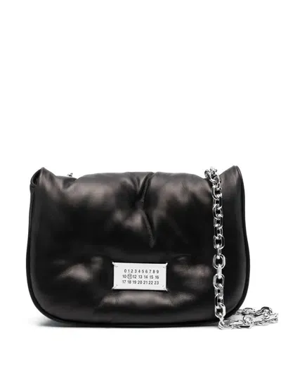 Maison Margiela Small Glam Slam Flap Shoulder Bag In Black